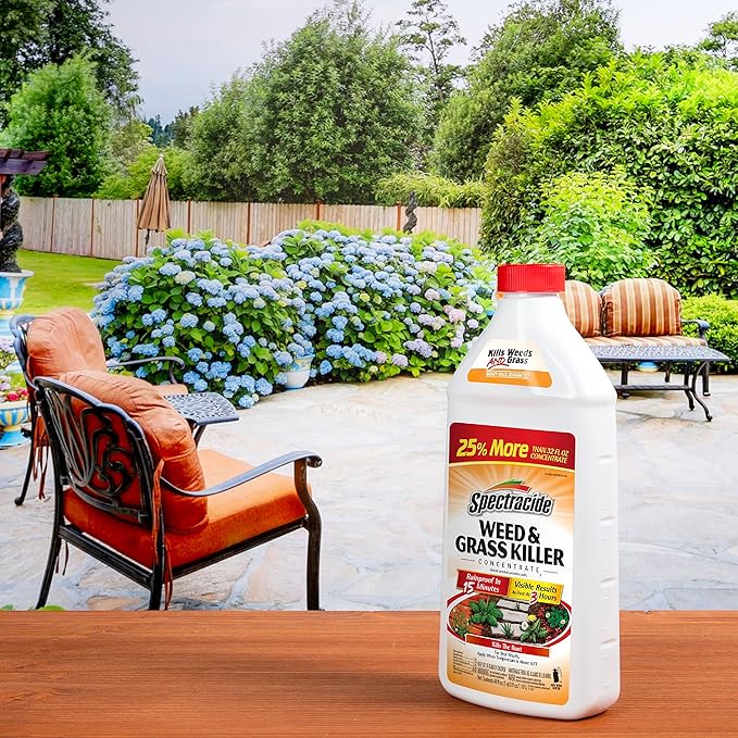 Spectracide Weed And Grass Killer Concentrate 40 Ounces, Use On Patios, Walkways And Driveways