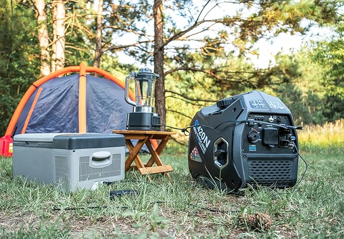 Pulsar 4,200W Portable Gas-Powered Quiet Inverter Generator for Home Emergency Backup, Parallel Capability, RV Ready, Long Run Time, GX420N