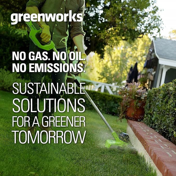 Greenworks 40V 12-Inch Cordless String Trimmer, Battery and Charger Not Included, BST4000
