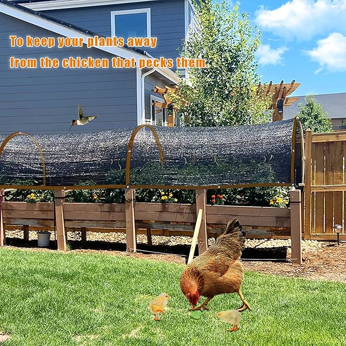 Shade Cloth - for Plants Greenhouse, 70% Sunblock Shade Sails -for Outdoor Garden Pergola Patio Lawn Sun Shade Cloths for Kennel Chicken Coop Easier to Hang Plant Shade Net Cover