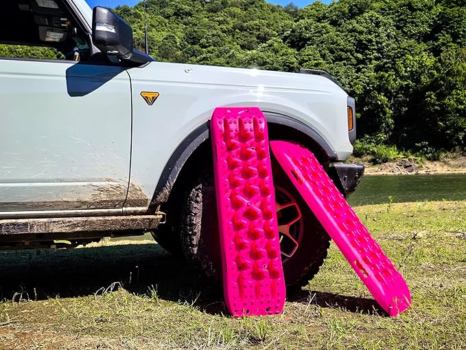 X-BULL New Recovery Traction Tracks Sand Mud Snow Track Tire Ladder 4WD (Barbie Pink, 3gen)