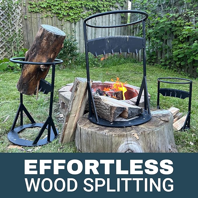 Kindling Splitter for Firewood, Heavy Duty Manual Log Splitter – Best in Class for Fire Pit, Bonfire and Campfire Accessories - Easy and Safe Wood Splitter Tool - Great for Campsites (XL)