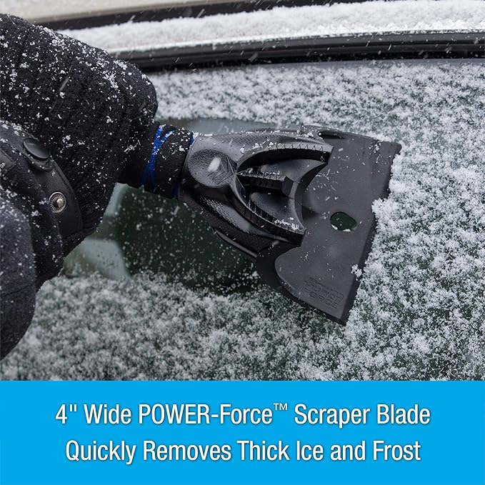 SubZero 14450 54” Power-Force Snow Broom and Ice Scraper Bundle for Car, Jeep, SUV, Truck