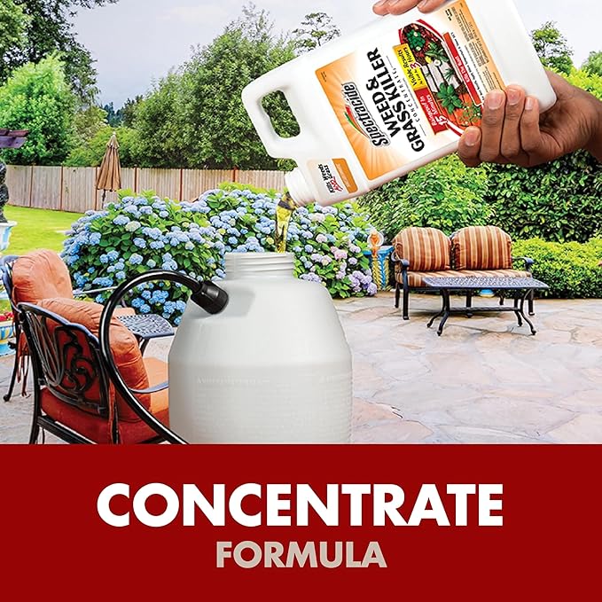 Spectracide Weed And Grass Killer Concentrate 64 Ounces, Use On Patios, Walkways And Driveways