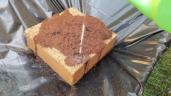 Verdana Coco Coir Brick – 10 Lb Compressed Coconut Fiber Block Expands to 18 Gallons – Potting Mix, Raised Bed Soil & Peat Moss Alternative for Organic Gardening & Seed Starting