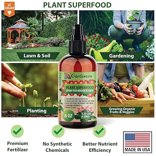 ππππππππππ Plant Superfood for ZZ Plants with B1 Vitamin, Glucose and Essential Minerals - Organic Plant Food Fertilizer for Indoor & Outdoor ZZ Plant Care - 8oz