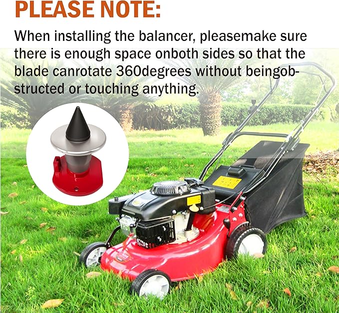 Mower Blade Sharpener & Balancer Replace 5005、42-047 Blac,15°-45° Adjustable Magnetic Mower Blade Balancer for Many Types of Mower Blade