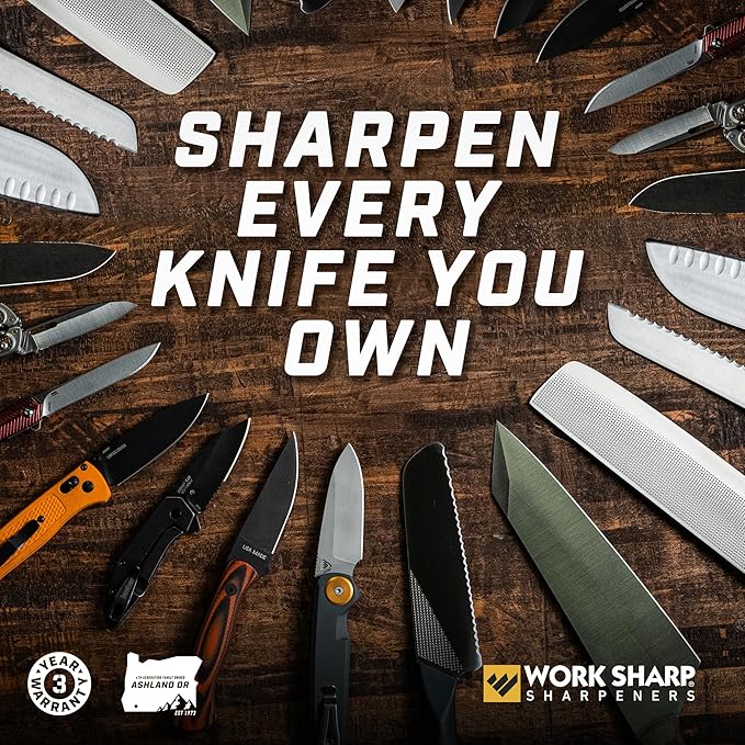Work Sharp Knife and Tool Sharpener with extra replacement belts