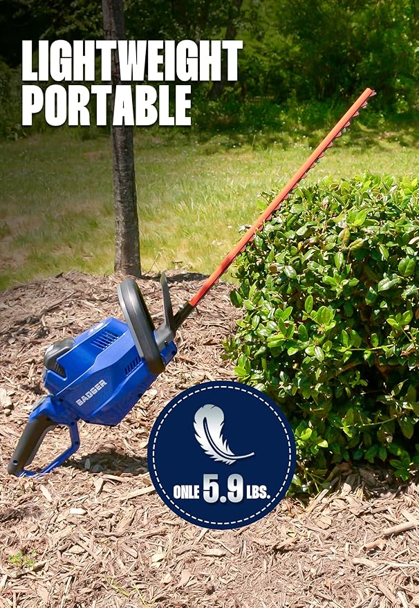 WILD BADGER POWER Hedge Trimmer 40V 2Ah Cordless 22 inch, Tool only.