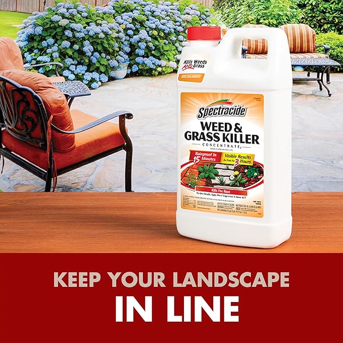 Spectracide Weed And Grass Killer Concentrate 64 Ounces, Use On Patios, Walkways And Driveways