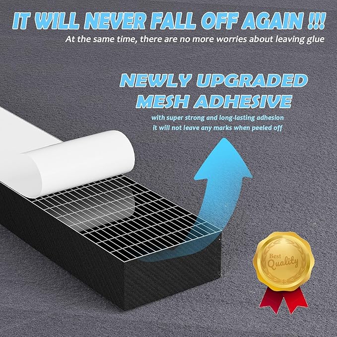 1"×2" EVA Foam Strips with Adhesive Weather Stripping Tape Larger Foam Weather Stripping Strip for Large Gap Insulation (1"×2",13FT,Black)