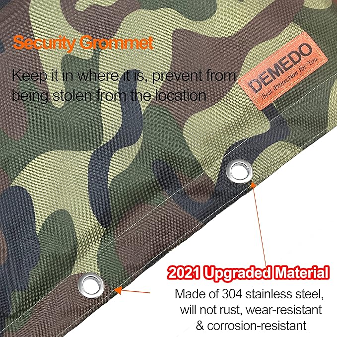 Backflow Preventer Insulation Cover - Water Pipe Insulation Sprinkler Cover for Outside - Insulated Backflow Cover Pouch for Irrigation Back Flow Valve in Winter or Sun Exposure (30" W x 24" H, CAMO)