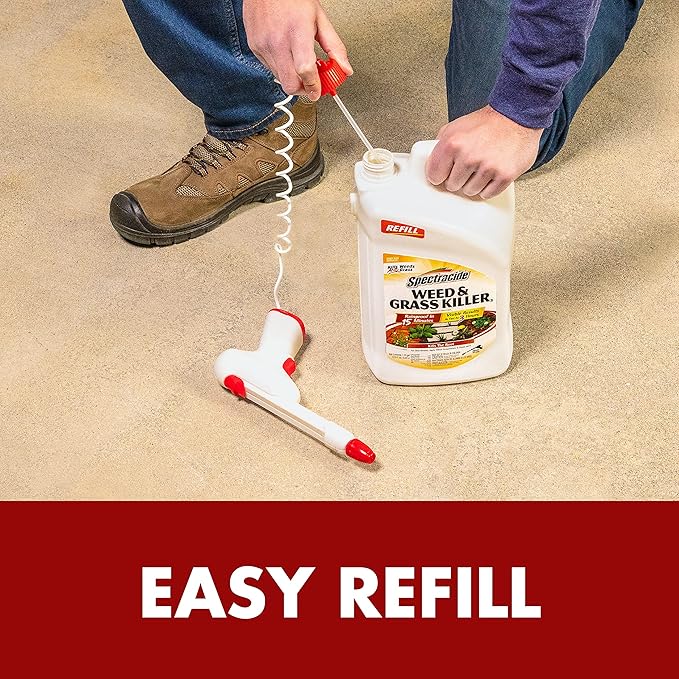 Spectracide Weed And Grass Killer 1.33 Gallon, AccuShot Sprayer Refill, 4 Pack