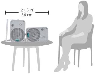 Pyle 2 Way Speaker System Pair - 500W Peak Power 16.51cm Passive Weatherproof Wall / Ceiling Mounted - Heavy Duty Universal Mount - Use for Pool, Patio, Indoor, Outdoor (White)