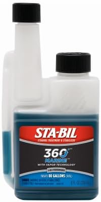 STA-BIL 360 Marine Ethanol Treatment and Fuel Stabilizer - Prevents Corrosion - Helps Clean Fuel System For Improved In-Season Performance - Treats Up To 80 Gallons, 8 fl. oz. (22260)