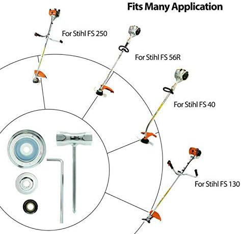 5pcs Blade Adapter Attachment Maintenance Kit for STIHL String Trimmers Brush Cutter Lawn Mower Blade Adapter Tools Accessories