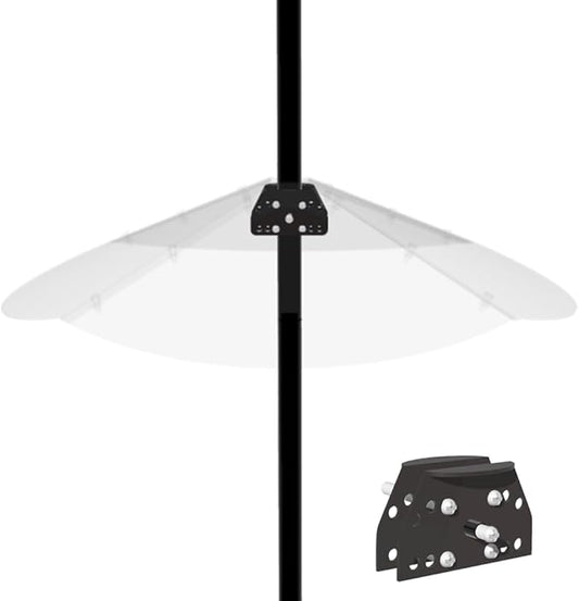 24inch Squirrel Baffle for Bird Feeder Pole,Made of Transparent Extra Thick Pc Material, Bird Feeder Protection for Outdoor Shepherd's Hooks.