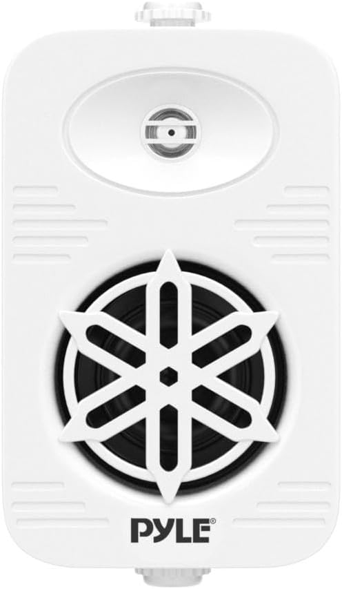 PyleUsa Indoor Outdoor Speakers Pair - 300 Watt Dual Waterproof 4” 2-Way Full Range Speaker System w/ 1/2” High Compliance Polymer Tweeter - in-Home, Boat, Deck, Patio, Poolside (White) - PDWR45WT