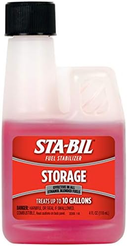 STA-BIL Storage Fuel Stabilizer | Keeps Fuel Fresh for 24 Months, Prevents Corrosion, Gasoline Treatment Additive That Protects System, Gas Stabilizer for Storage, 4 oz (8 Pack)