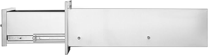 VEVOR 14x8.5 Inch Outdoor Kitchen Drawers Stainless Steel, Flush Mount Double Drawers,14W x 8.5H x 23D Inch, with Stainless Steel Handle, BBQ for Outdoor Kitchens or BBQ Island