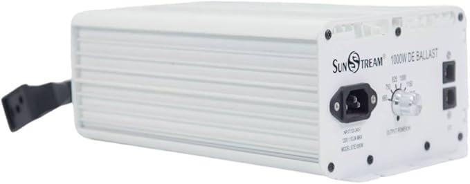 SunStream 1000 Watt HPS Light Dimmable Electronic Grow Light Ballast Controller Port for Indoor Plant
