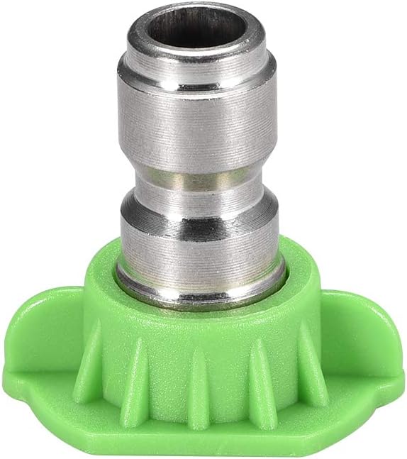 uxcell Pressure Washer Spray Nozzle Tips, 1/4" Stainless Steel Flat Fan, 2 Pcs (25 Degree, 1.2mm Orifice Diameter)