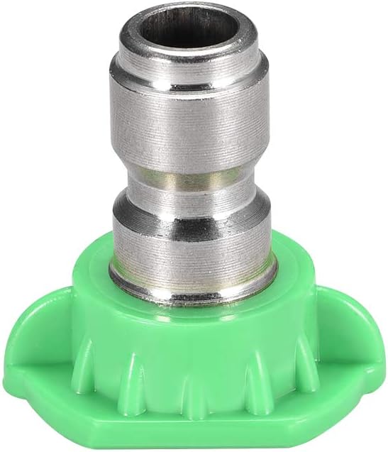 uxcell Pressure Washer Spray Nozzle Tips, 1/4" Stainless Steel, 2 Pcs (25 Degree, 1.6mm Orifice Diameter)