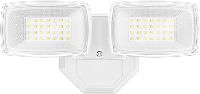 Onforu 3200LM Flood Lights Outdoor, 32W 6500K LED Security Light Manual Switch Controlled, IP66 Waterproof Outdoor Lights, Wall Mount Exterior Flood Light with 2 Adjustable Heads Floodlights Outside
