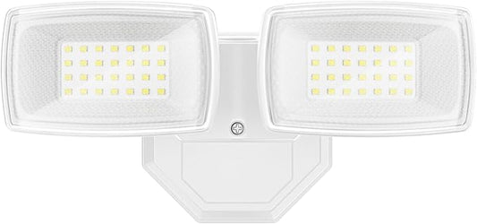 Onforu 3200LM Flood Lights Outdoor, 32W 6500K LED Security Light Manual Switch Controlled, IP66 Waterproof Outdoor Lights, Wall Mount Exterior Flood Light with 2 Adjustable Heads Floodlights Outside