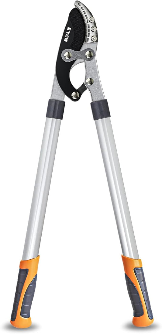 AIRAJ 27” Anvil Loppers for Tree Trimming Heavy Duty with Compound Action,Tree Branch Cutter with 2 Inch Cutting Capacity,Chops Thick Branches Ease,Garden Lopper Pruning Shears Heavy Duty,Tree Trimmer