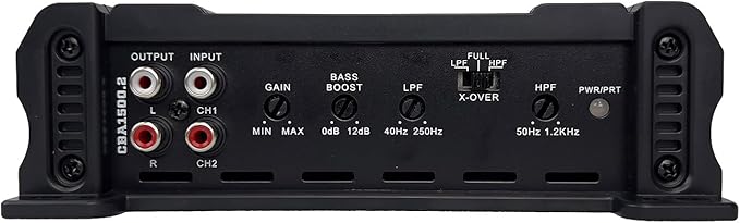 Orion Cobalt Series CBA1500.2 High Efficiency 2-Channel Class A/B Amplifier for Car Audio Stereo - 1500W High Output, 2/4 Ohm Stable, Adjustable Low/High Pass, Bass Boost, MOSFET Power Supply