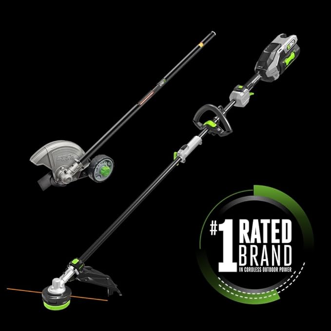 EGO Power+ MHC1603 Multi-Head Combo Kit 16-Inch 56-Volt Carbon Fiber String Trimmer with POWERLOAD & 8-Inch Carbon Fiber Edger Attachment & 56-Volt Power Head, 4.0Ah Battery and 320W Charger Included