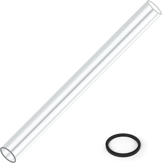 PAMAPIC Patio Heater Glass Tube Replacement for 4-Sided Outdoot Patio Pyramid Heater，49.5 inch tall