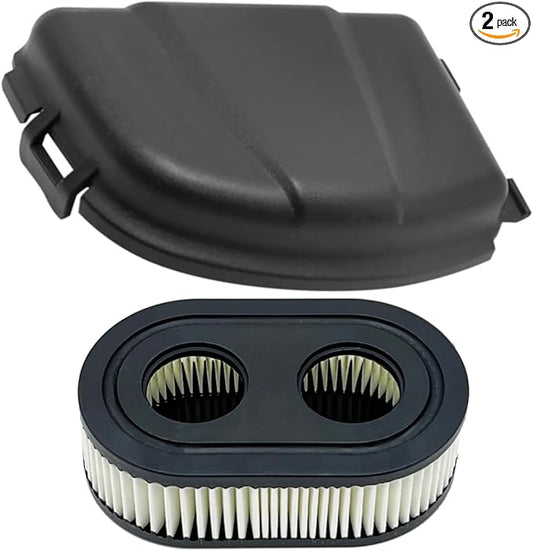 593260 Air Filter & 595658 Air Cleaner Cover for BS Lawn Mower Fit for 093J02 09P700 103M02 104M02 650EXI 675EXI 675 IS Replacement Part