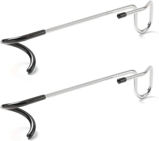 2 PCS Bird Feeder Hanger Hooks, Camping Lantern Hooks, Yard Plant Hangers, Windproof Tree Branch Hook for Wild Bird House Feeder Holder Camping Tent Pole Lamp