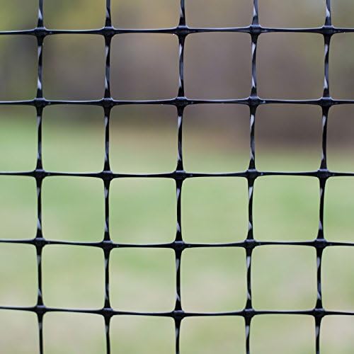 OldMacDonald Deer and Animal Fence Barrier Netting (55gr/sq m.) 7.5' x 165' (2.3m x 50m) (mesh 19x19mm) - Folded for Shipping