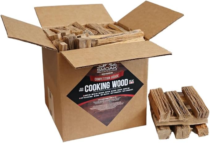 Smoak Firewood Cooking Wood Mini Splits - USDA Certified Kiln Dried (Cherry, 5-6in Tiny Pizza Oven Wood) for Portable Pizza ovens (729 Cubic Inches)