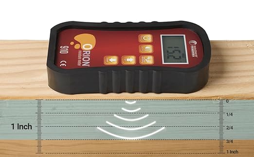 Orion® 910 Pinless Wood Moisture Meter Kit by Wagner Meters | Accurate, Non-Damaging, Deep Depth Lumber Moisture Measurement, On-site Calibration (Standard Calibrator)