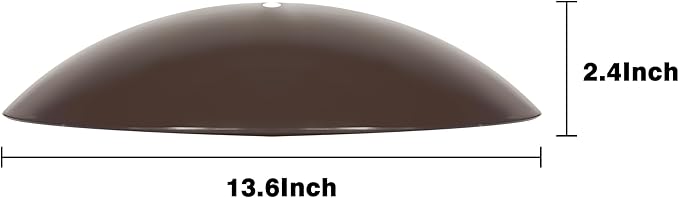 13" Bird Feeder Dome, Hummingbird Feeder Rain Guard, Bird Feeder Cover,Squirrel Baffle for Bird Feeder Pole, (Brown),2 Pack