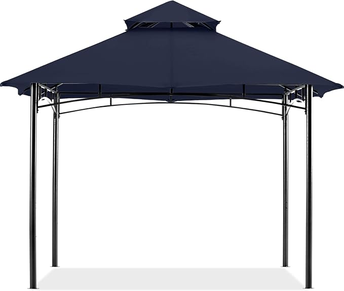 MASTERCANOPY Outdoor Garden Gazebo for Patios with Stable Steel Frame (9x9, Navy Blue)