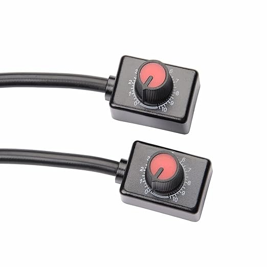 2Pack DC0/1-10V Knob LED Dimmer Mini Controller Rotary Switch PWM Dimming Off for 0-10V / 1-10V Dimmable LED Drivers Electronic Ballasts Controling Interior Light Grow Lamp