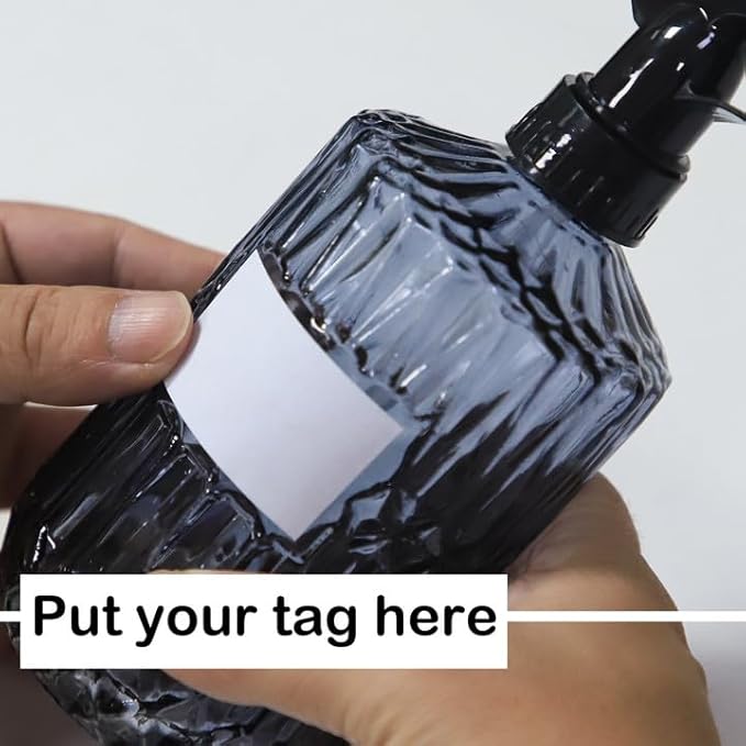 OFFIDIX Glass Spray Bottle, Fine Mist Plant Mister, Handheld Pressure Watering Can,Adjustable Nozzle Glass Spray Bottle,0.43L/15.17oz Handheld Spray Bottles for Garden Plants Cleaning Solutions（Gray）