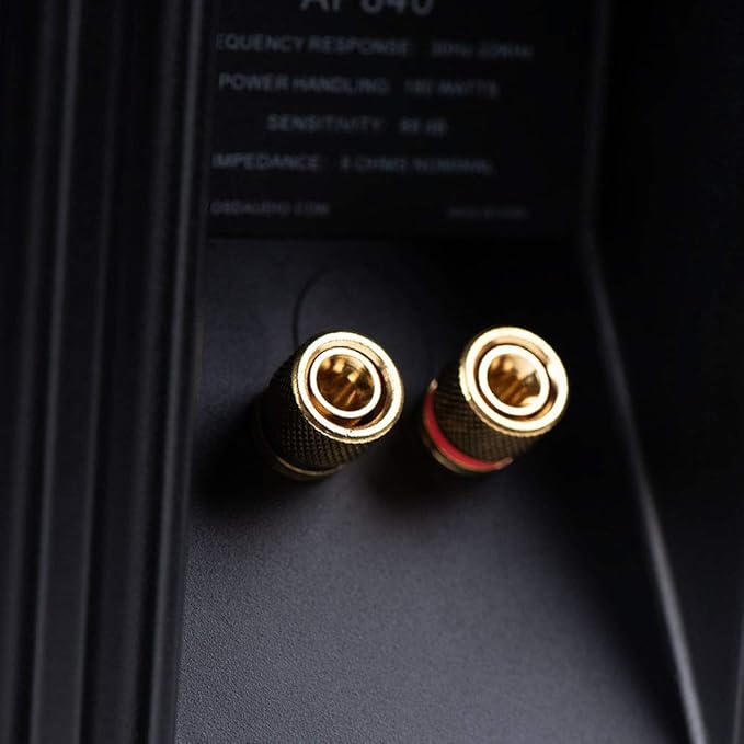 OSD Audio 8" Outdoor Patio Speaker Pair, Weatherproof IP54 Rated Aluminum Grilles, Black AP840