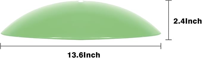 13" Bird Feeder Rain Guard, Hummingbird Feeder Shade Dome Cover, Hanging Squirrel Baffle for Bird Feeder Pole (Light Green), 1 Pack