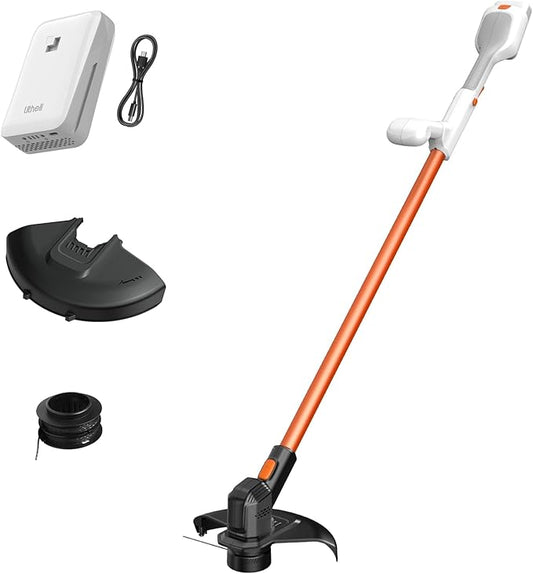 Litheli Cordless Weed Wacker 12 Inch, U20 Handy+ 20V String Trimmer & Weed Eater with 2.0Ah Battery, Grass Trimmer Tools for Garden, Yard and Farm