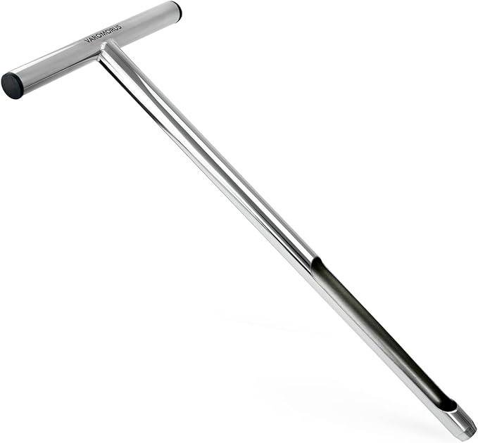 Varomorus Soil Sampler Probe 21" Stainless Steel Tubular T-Style Handle.