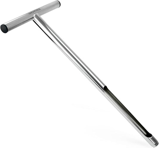 Varomorus Soil Sampler Probe 21" Stainless Steel Tubular T-Style Handle.
