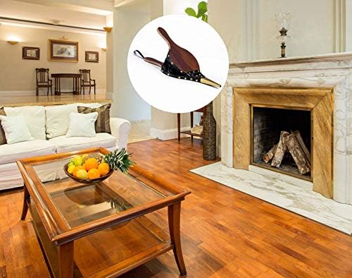 goldblue 15.5" x 6.5" Fireplace Wood Bellows Fireplace Bellows Outdoors Barbeque Grill Chimney Hand Bellow, Wood Bellows