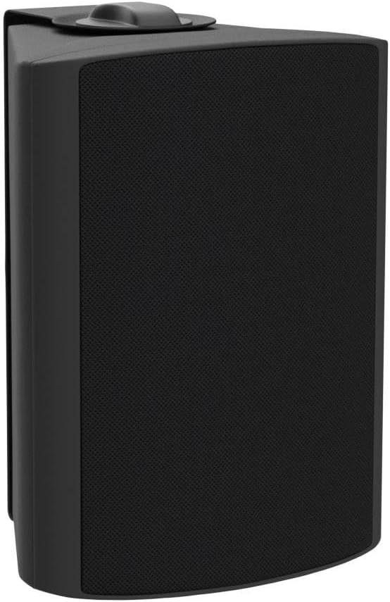 STUDIOFINIX 5.25 Inches 600 Watts Indoor Outdoor Bluetooth Speakers All Weather Wired Wall Mount System for Patio Deck (4 Speakers)