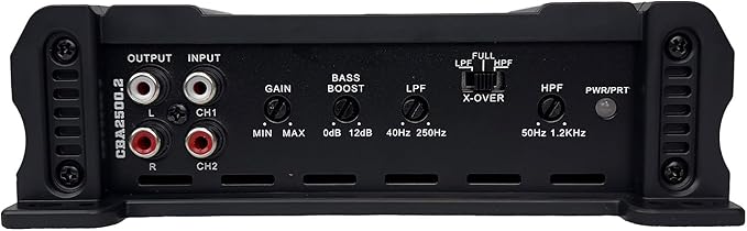 Orion Cobalt Series CBA2500.2 High Efficiency 2-Channel Class A/B Amplifier for Car Audio Stereo - 2500W High Output, 2/4 Ohm Stable, Adjustable Low/High Pass, Bass Boost, MOSFET Power Supply.